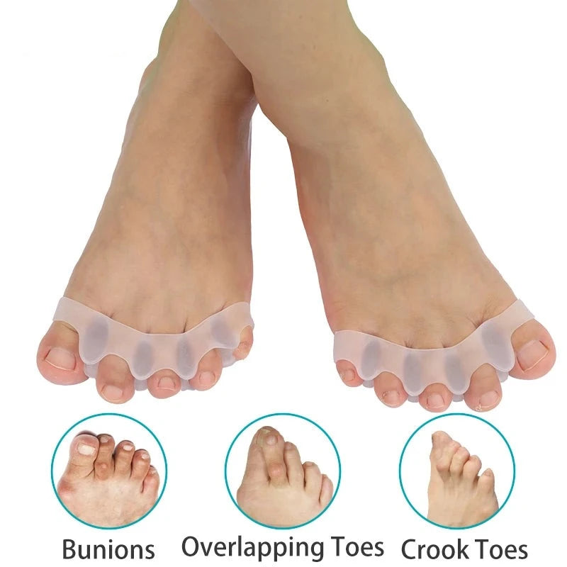 2Pcs Gel Toe Separators Restore Toes