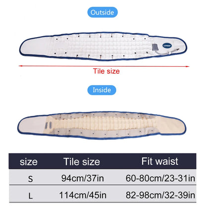 1Set Back Decompression Belt Lumbar Support for Back Inflatable Waist Belt Pain Relief- Lower Back Traction Device for Women Men