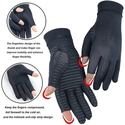 Copper Arthritis Gloves for Hand Pain Relief, Rheumatoid Osteoarthritis, Swelling, Carpal Tunnel, Arthritis Compression Gloves