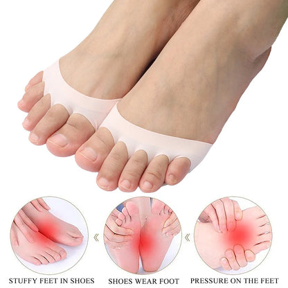 2Pcs Ball of Foot Cushions Metatarsal Pads Invisible Socks