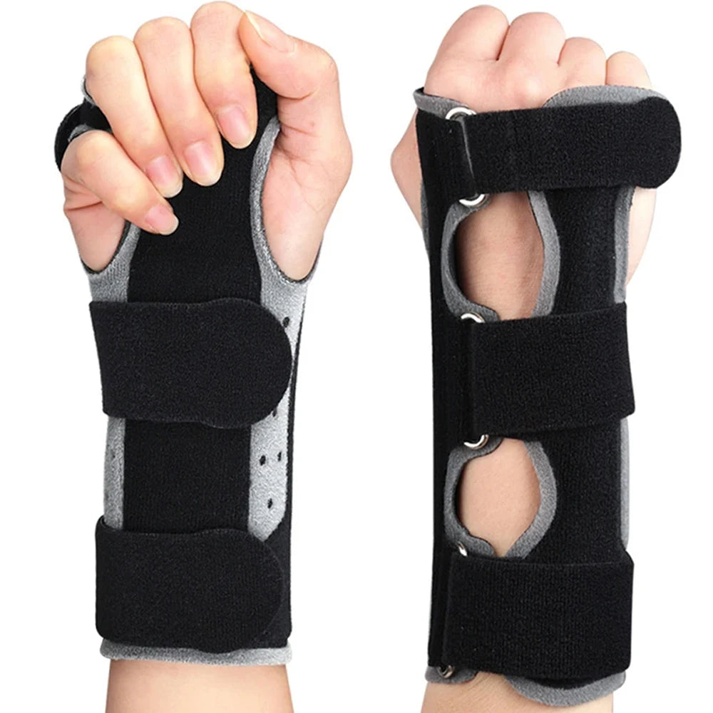 Wrist Brace for Carpal Tunnel, Adjustable Night Wrist Support with Splints,Hand Support for Arthritis,Tendonitis,Sprain,Injuries