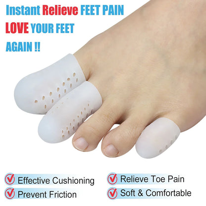 Breathable Toe Protector Toe Cover Sleeves with Holes Provides Relief from Missing or Ingrown Toenails