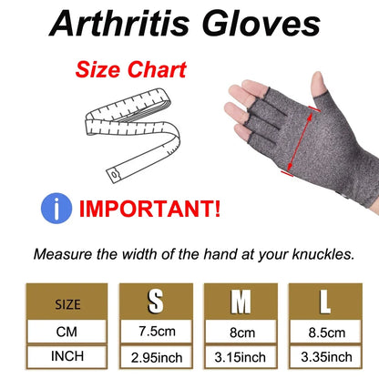 1Pair Unisex Compression Arthritis Gloves Wrist Support Cotton Joint Pain Relief Hand Brace Women Men Therapy Wristband