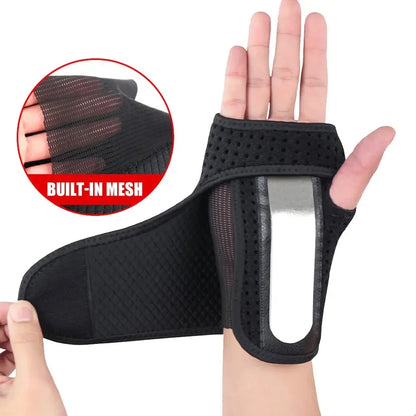 1Pcs Wrist Hand Palm Brace Support with Metal Removable Splint Stabilizer for Tendonitis, Arthritis, Carpal Tunnel Syndrome