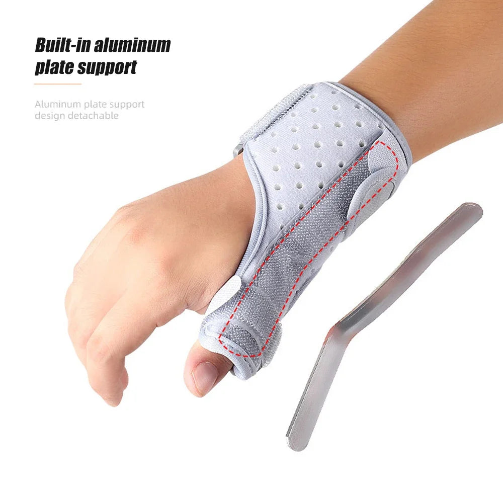 1Pcs Sport Wrist Thumbs Stabilizer Splint Hands Support Adjustable Finger Holder Protector Brace Protective Sleeve