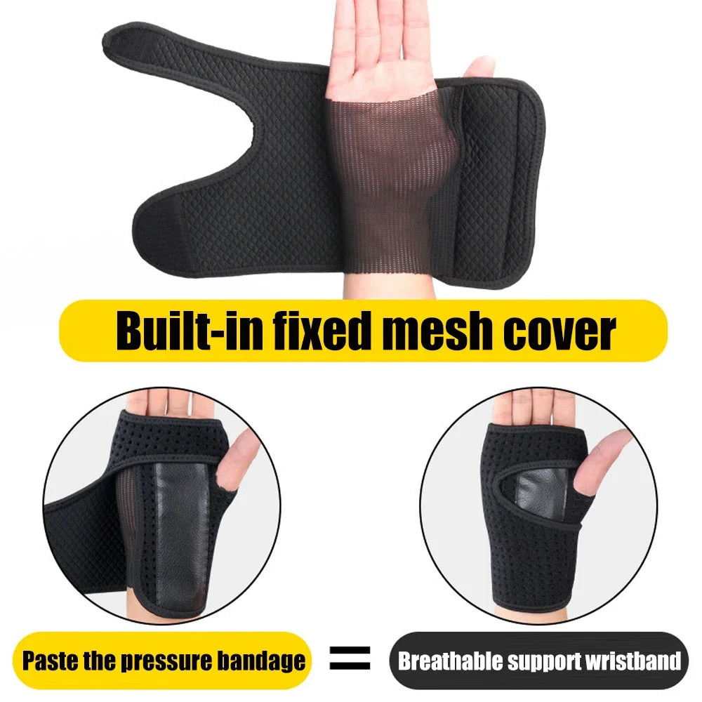 1Pcs Wrist Hand Palm Brace Support with Metal Removable Splint Stabilizer for Tendonitis, Arthritis, Carpal Tunnel Syndrome