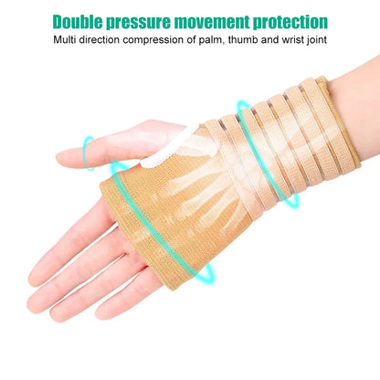 1Pair Tunnel Wrist Brace Support Sprain Forearm Splint Band Strap Wristband Wrist Support Weight Lifting Gym Training Wraps