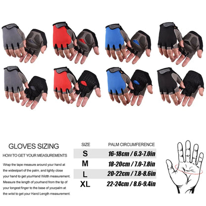 Cycling Gloves for Men/Women Anti Slip Shock Absorbing Biking Gloves Half Finger Gel Pad Bicycle Gloves Breathable Bike Glove