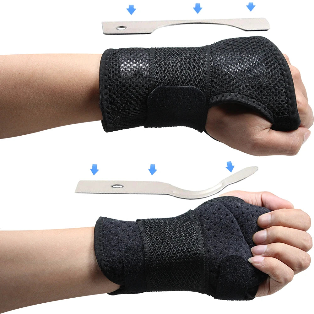 1Pcs Wrist Brace for Carpal Tunnel Relief Night Support, Adjustable Splint Right Left Hands Tendonitis, Arthritis Sprains