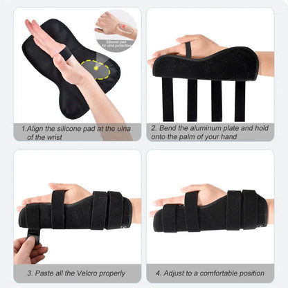 1Pcs Finger Splint Hand Brace For Boxer Fractures, Broken Ring, Little Finger Cast, Trigger Finger Immobilizer Straightener