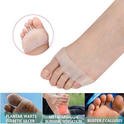 2/4Pcs Ball of Foot Cushions Soft Gel Metatarsal Pads Silicone