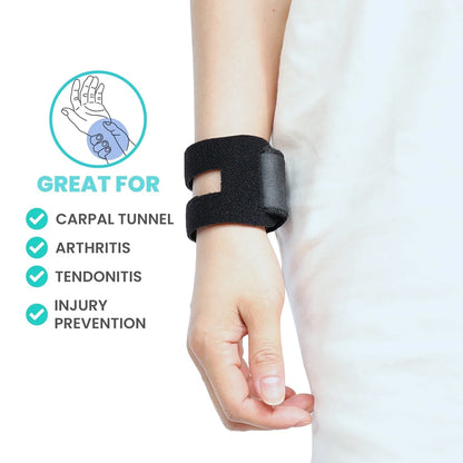 1Pcs Black Adjustable Wrist Brace for TFCC Tears, For Left and Right Wrists, Support for Weight Bearing Strain, Exercise