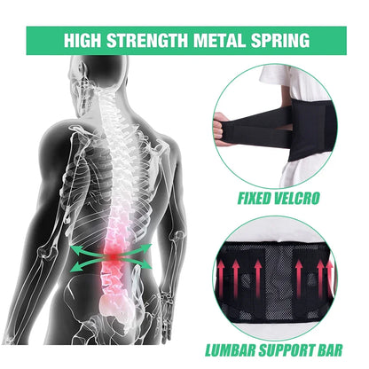 GOMOREON Disc Herniation Lumbar Support Belt Orthopedic Strain Pain Relief Corset For Back Posture Spine Decompression Brace