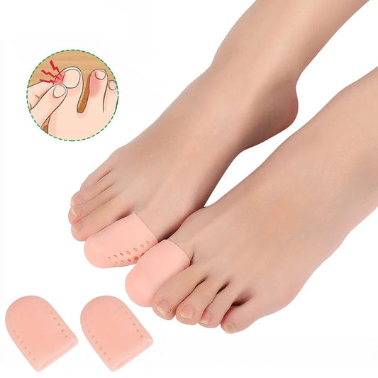 Gel Big Toe Caps Toe Protector Cover with Holes Protect Toe