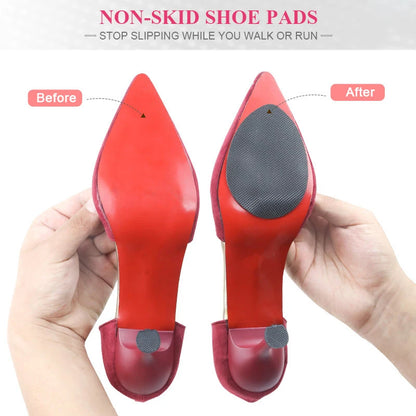 2Pcs Anti-Slip Shoe Stickers Self-Adhesive Shoe Grips Sole Protector for High Heel Shoes Pads on Bottom of Shoes