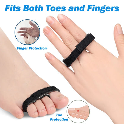 1/2/5/10Pcs Hammer Toe Straighteners Toe Splint Toe Cushioned Bandages for Overlapping Toes Finger Protector