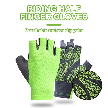 Cycling Gloves Road Bike Light Weight Padded Half Finger Gloves Bicycle Breathable Anti-Slip Shock-Absorbing Glove for Men Women