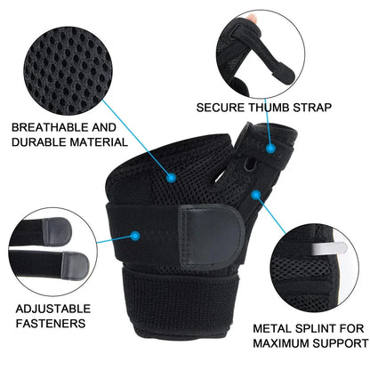 1Pcs Sports Wrist Brace Sprain Prevention Wrist Protector Adjust-to-Fit Thumb Stabilizer,  For Men and Women