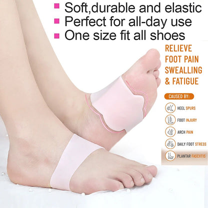 2Pcs Arch Support Sleeve for Plantar Fasciitis Flat Foot Fallen Arches