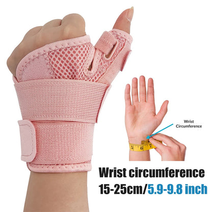 1Pcs Flexible Splint Wrist Thumb Support Brace for Tendonitis Arthritis Breathable Thumb Protector Guard Fits Right & Left Hand