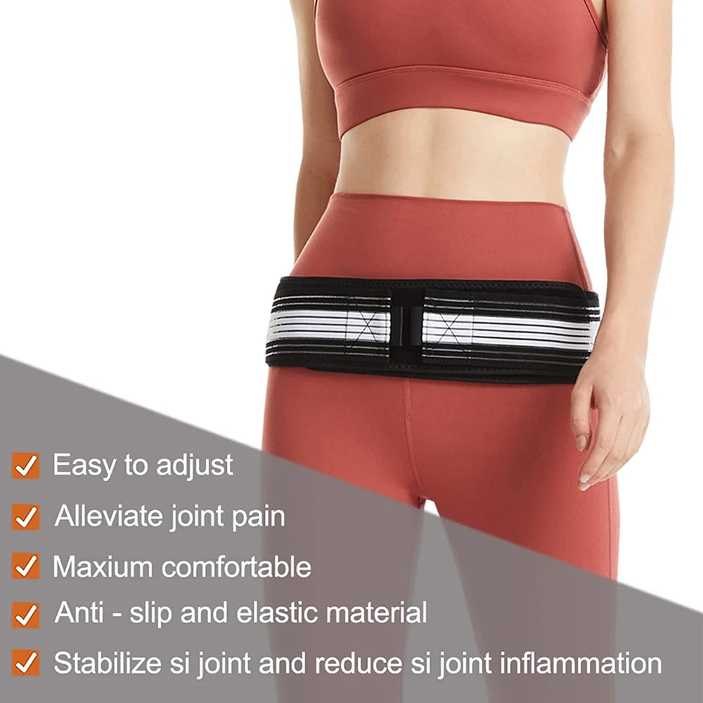 1Pcs Sacroiliac SI Joint Hip Belt - Lower Back Support Brace for Men Women - Hip Braces for Hip Pain - Pelvic Support Belt