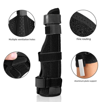 1Pcs Finger Splint Hand Brace, Little Finger Cast Trigger Finger Immobilizer Straightener, Ulnar Gutter Splint Support