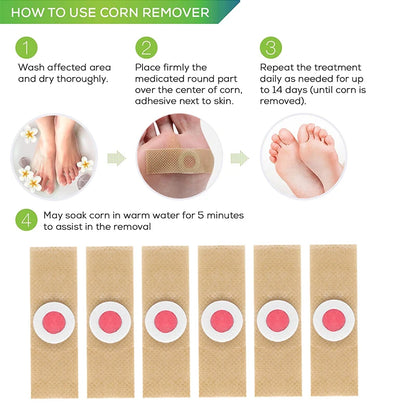 1/2/5/10Pcs Corn Remover Pads for Feet & Toes Fast-Acting Corn Treatment Foot Care Toe Protection Corn Removal Patches