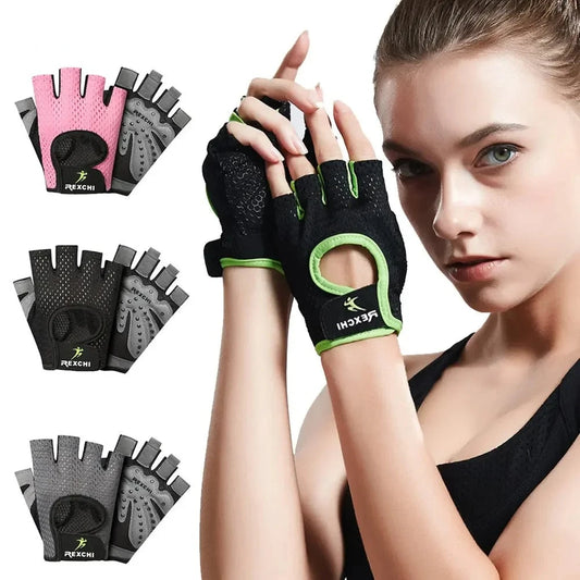 1Pair Workout Gloves for Men and Women, Exercise Gloves for Weight Lifting, Cycling, Gym, Training, Breathable and Snug fit