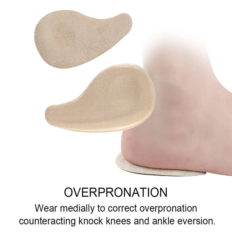 1Pair Supination Insoles Over-Pronation Inserts Heel Insoles for Foot Alignment Knee Pain Bow Legs and Osteoarthritis