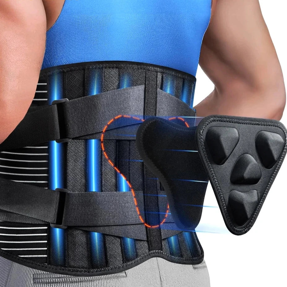 Back Brace for Lower Back Pain Relief with 3D Lumbar Pad, Soft Breathable Mesh Fabric Lumbar Support for Herniated Disc,Sciatica