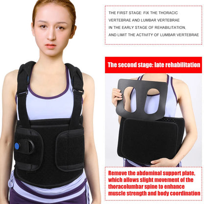 TLSO Thoracic Full Back Brace - Treat Kyphosis, Osteoporosis, Compression Fractures, Upper Spine Injuries, Pre or Post Surgery