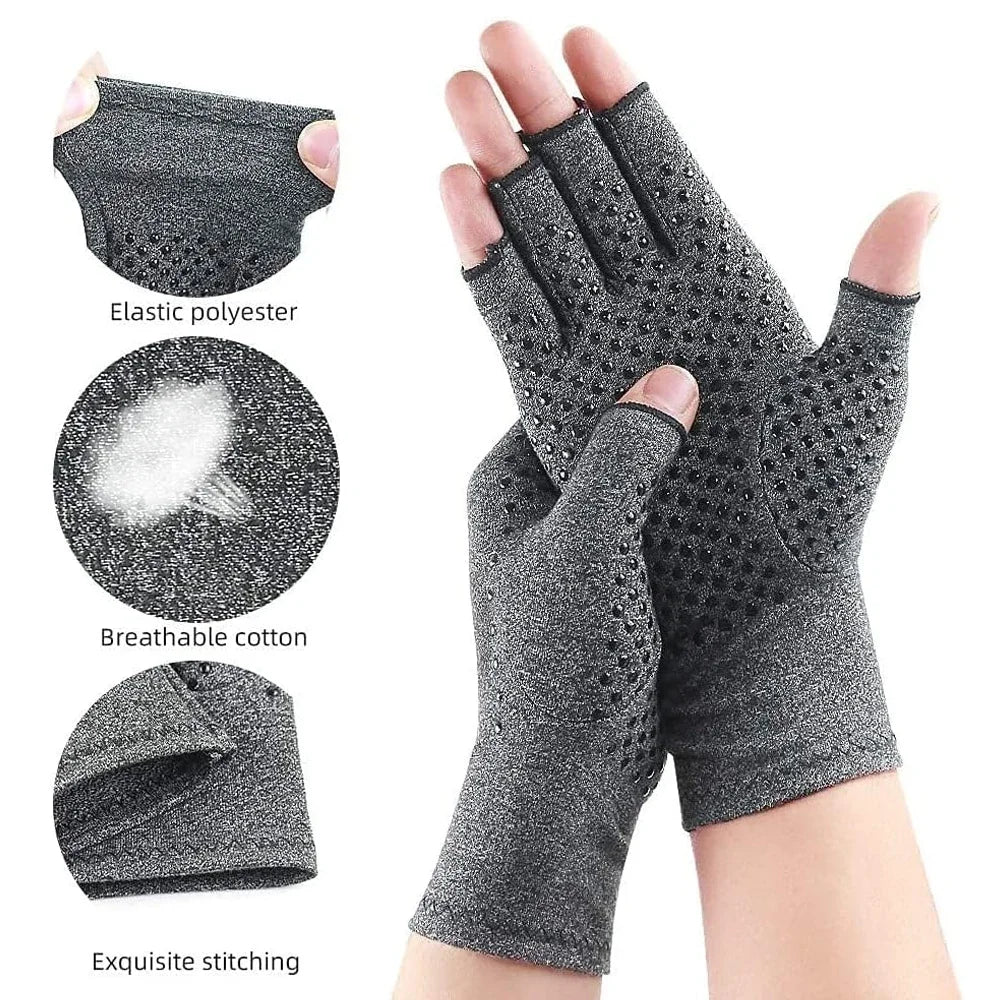 1Pair Arthritis Gloves Wrist Support Joint Pain Relief Hand Brace Women Men Therapy Wristband Compression Gloves