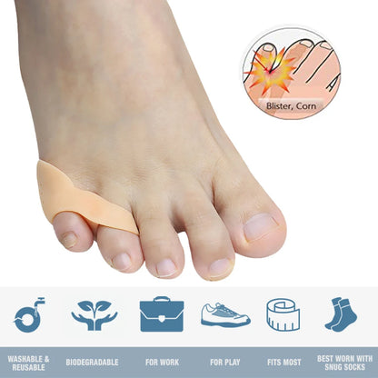 2/4/10Pcs Gel Pinky Toe Separator Spacer Little Toe Corrector Protector Reduce Pain Relief