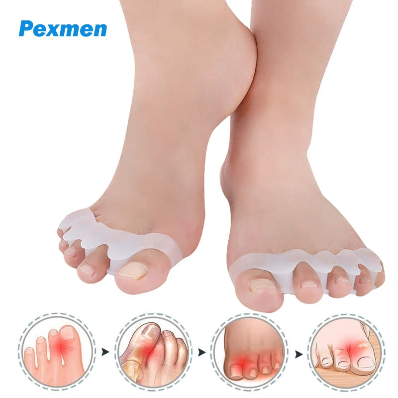 2/4/8Pcs Gel Toe Separators, Corrector  Restore Toes