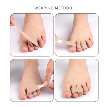 Hammer Toe Straightener Toe Wraps Toe Cushions Bandages for Bent Crooked Curled and Overlapping Toes