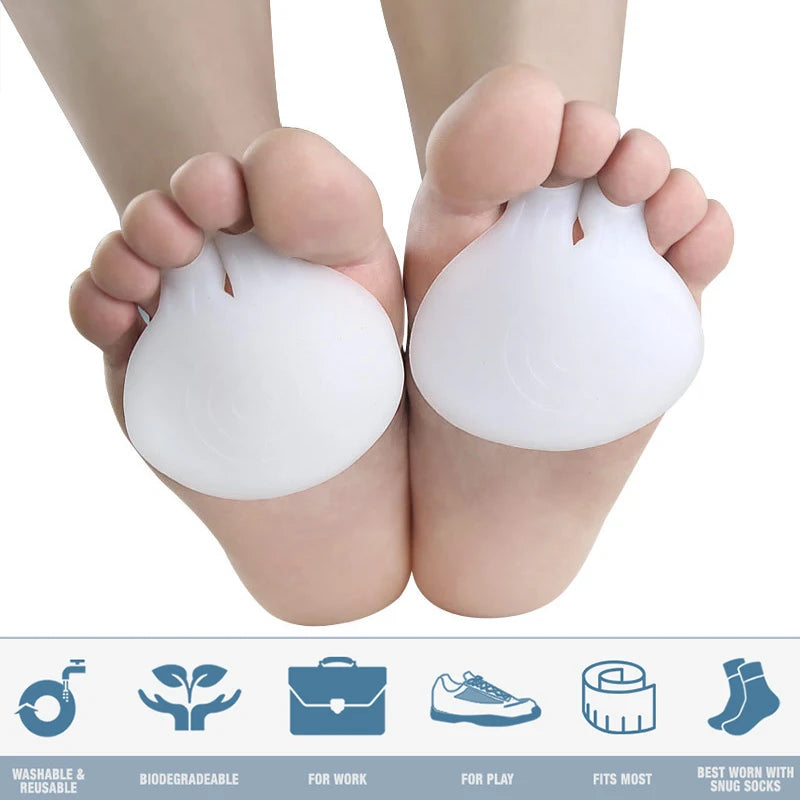 2Pcs/Pair Metatarsal Pads Ball of Foot Cushions Bunion Pad