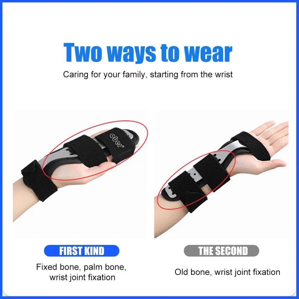 Wrist Hand Palm Brace Support with Metal Splint Stabilizer for Tendonitis, Arthritis, Sprains Strains, Carpal Tunnel Syndrome