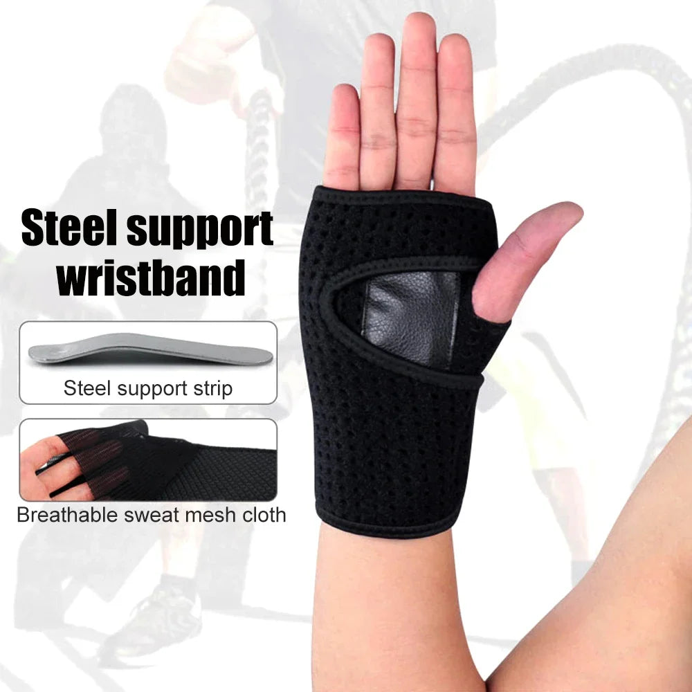 1Pcs Wrist Hand Palm Brace Support with Metal Removable Splint Stabilizer for Tendonitis, Arthritis, Carpal Tunnel Syndrome