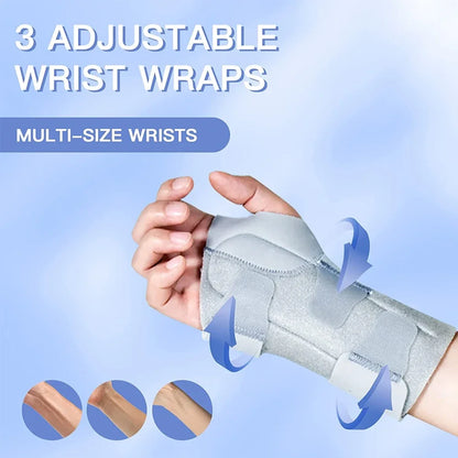 GOMOREON 1Pcs Adjustable Wrist Support Brace Carpal Tunnel Wrist Compression Wrap for Arthritis Tendinitis Pain Relief