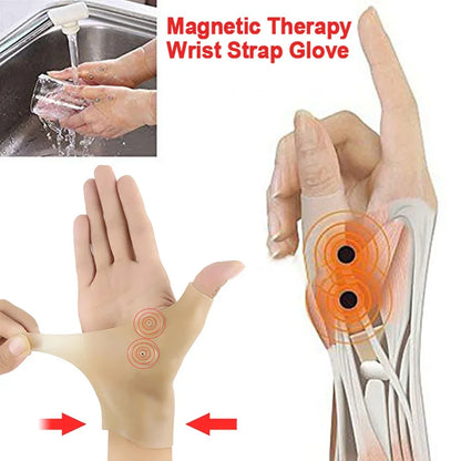 1/2Pcs Magnetic Therapy Wrist Hand Thumb Support Gloves Silicone Gel Arthritis Pressure Corrector Massage Pain Relief Gloves