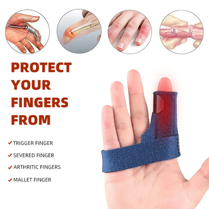 1Pcs Adjustable Finger Splint Brace for All Fingers Tendon Release Pain Relief Built-in Aluminum Alloy Mallet Finger Brace