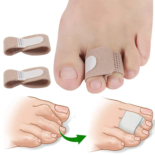 1/2/4/10Pcs Hammer Toe Straightener Hammer Toe Splints Toe Cushioned Bandages for Crooked Toes & Overlapping Toes