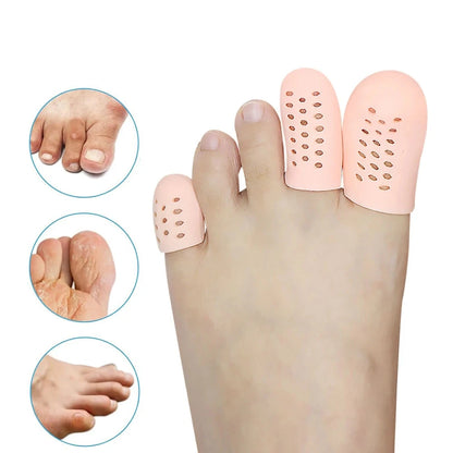 Breathable Toe Protector Toe Cover Sleeves with Holes Provides Relief from Missing or Ingrown Toenails