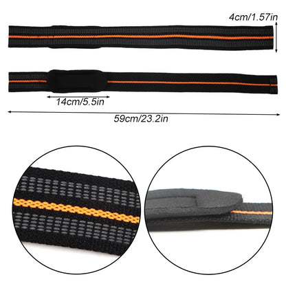 1Pair Lifting Wrist Straps for Weightlifting - Power Cotton Weight Lifting Wrist Wraps to Lift Heavier with a Silicone Grip