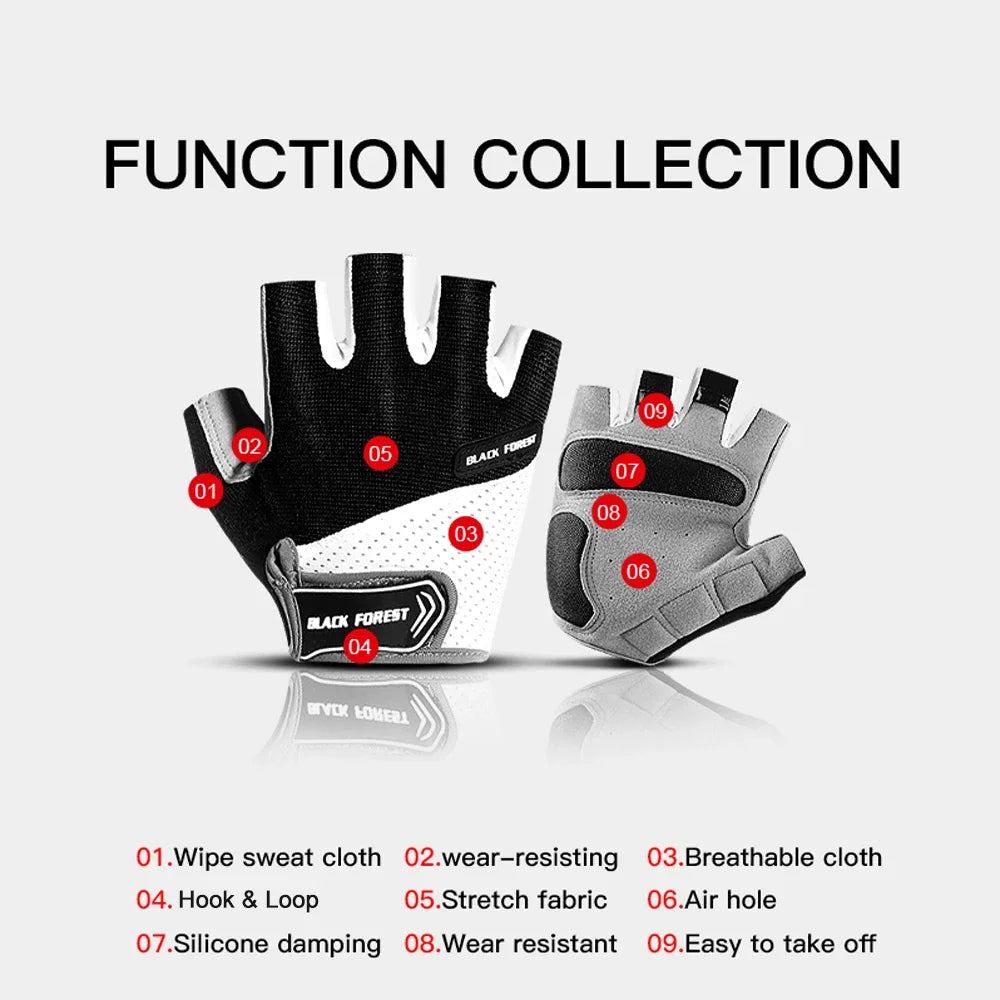 1Pair Cycling Gloves Bike Gloves Biking Gloves for Men Women with Shock-Absorbing Pad, Extra Grip,Flexible and Comfortable Fit