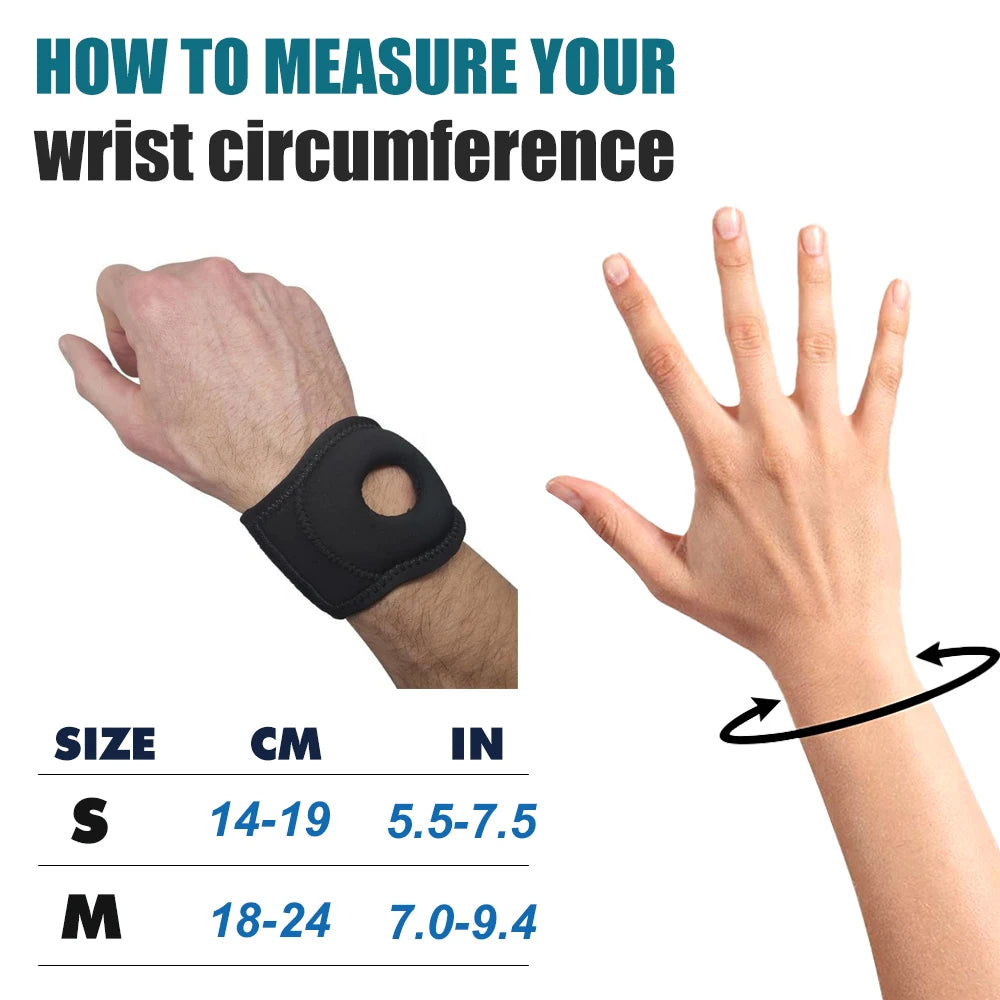 1Pcs Wrist Brace for TFCC Tears, Wrist Band with Ring Pad for Ulnar Sided Wrist Pain, Support Repetitive Wrist Use Injury