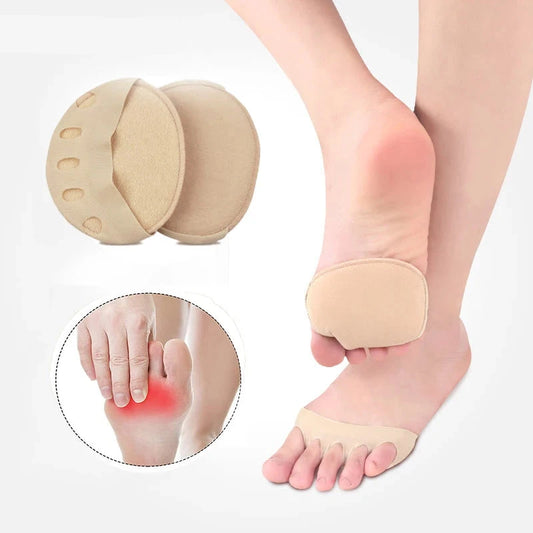 2/4Pcs Five Toes Forefoot Pads Women High Heels Half Insoles Metatarsal Cushions Ball of Foot Care Cushion Pads