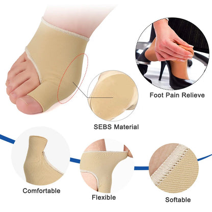 2Pcs/Pair Gel Bunion Corrector Big Toe Protector Pain Relief Hallux Valgus Bunions Pads Foot Cushion Brace Sleeve