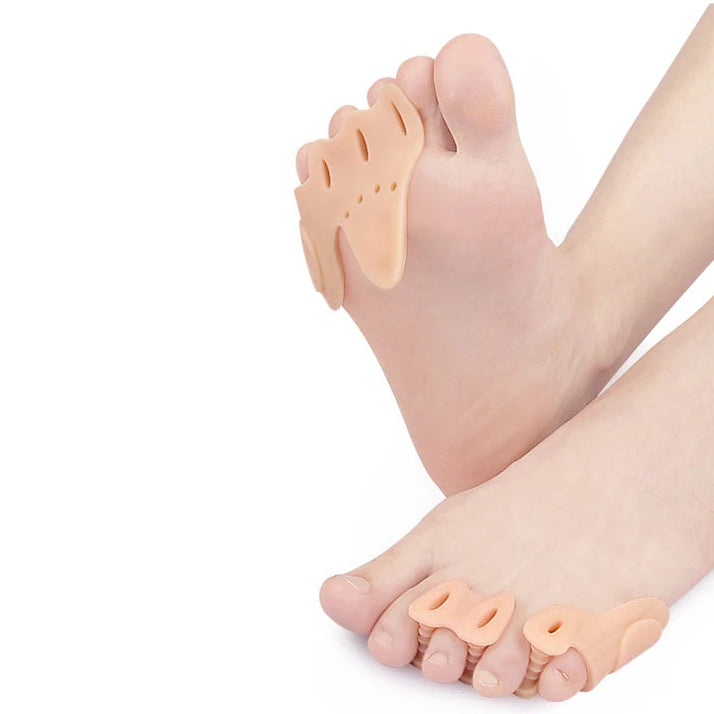 2Pcs Gel Toe Separators & Ball of Foot Cushions Toe Protector to Correct Your Toes Bunion Pain Relief Hammertoe Corrector