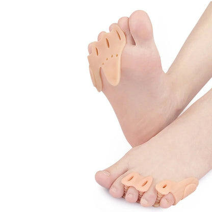 2Pcs Gel Toe Separators & Ball of Foot Cushions Toe Protector to Correct Your Toes Bunion Pain Relief Hammertoe Corrector